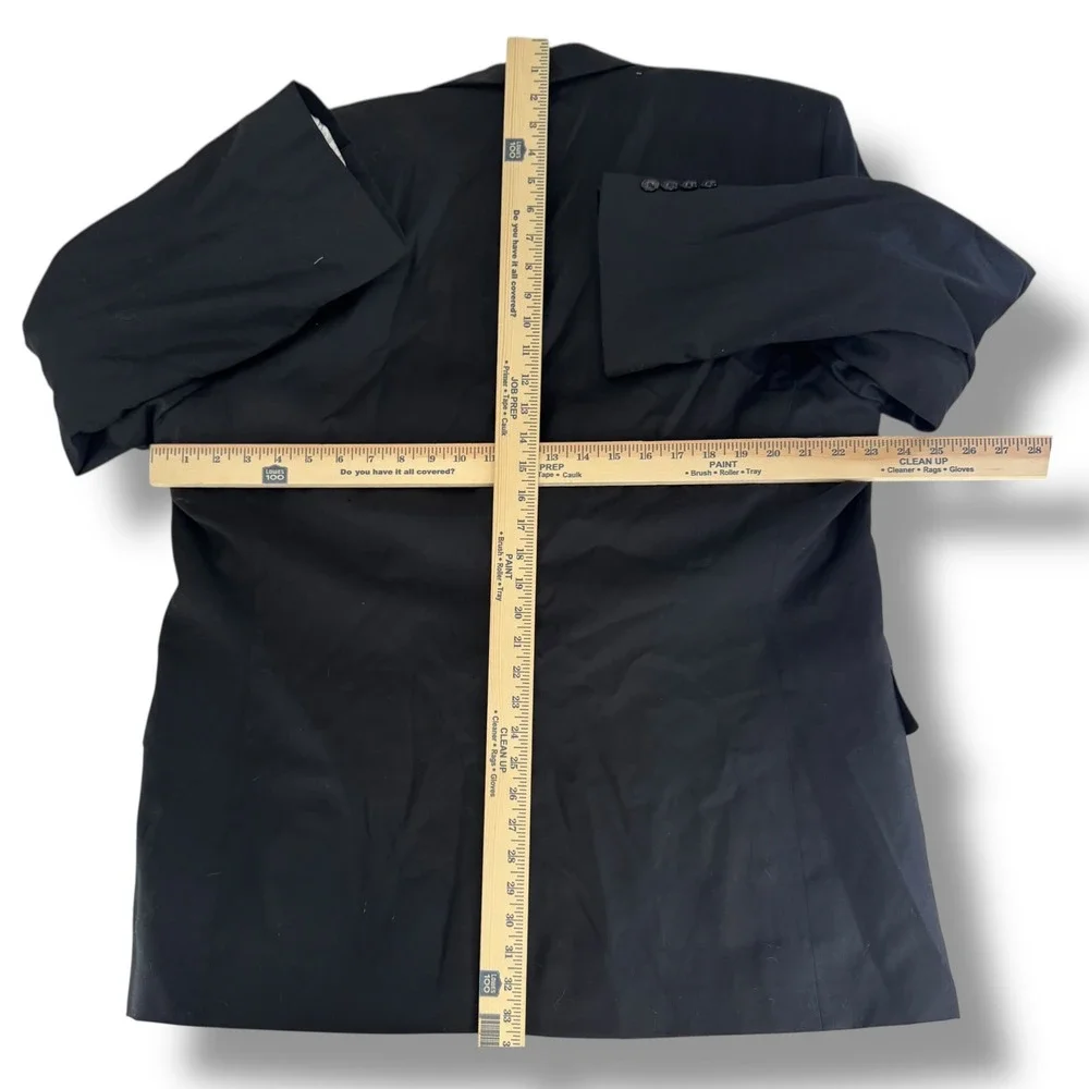 Jos A‎ Bank Signature Collection Black Wool Suit 46L Gordon Model Vintage